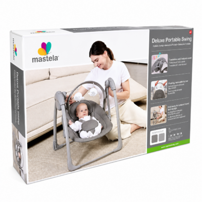 2 Mastela Deluxe Folding Auto Swing with Music & Toys (6511)