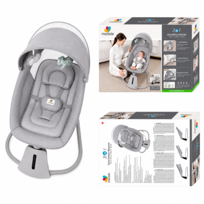 2 Mastela Aura Deluxe 3-in-1 Smart Baby Bassinet (8015)