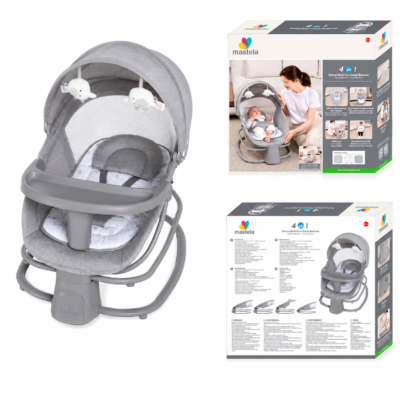 Mastela 4-in-1 Deluxe Multi-Functional Baby Bassinet & Electric Rocking Chair (8081)