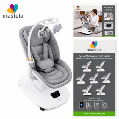 2 Mastela Electric Baby Swing Chair with 12 Lullabies & Toy Bar (8911)