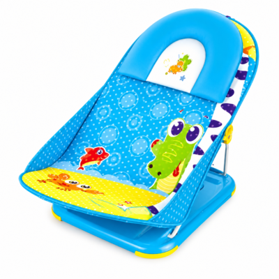 Mastela Deluxe Baby Bather - Portable Fold-Flat Infant Bath Sling Support for Sink & Tub (7165)