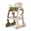 2 Modern Luxury Baby High Chair with Double-Layer Tray & Large Storage Basket (S08)