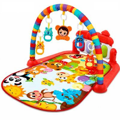 Fisher-Price Piano Fitness Rack Baby Activity Play Mat & Kick Piano (66881)