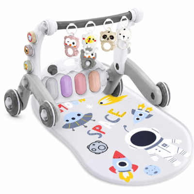 2 Joyous 2-in-1 Baby Musical Piano Play Mat & Walker with Interactive Shape Sorter (9892)