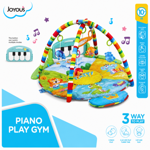 Joyous Infant Kick & Play Piano Gym Mat with Detachable Musical Keyboard (JY22)