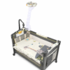 Kids Guard Portable Baby Travel Cot & Playpen with Mosquito Net Canopy & Music Toy Mobile (504)