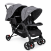 2 JOYOUS Compact Fold Twin Baby Stroller with Snack Tray & Reclining Seat (JY101)