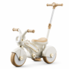 2 Convertible Toddler Tricycle Ride-On with Adjustable Push Handle & Quiet Wide Wheels (1667)