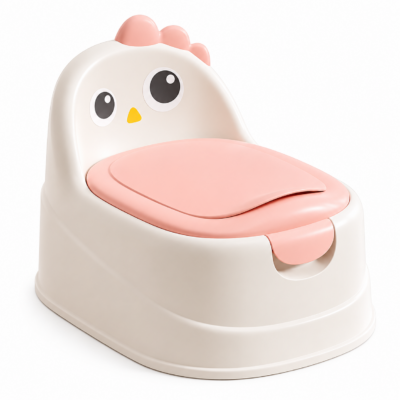 Cute Chicken Shape Portable Baby Potty Training Chair with Soft PU Cushion