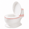 Realistic Toddler Potty Training Toilet with Flushing Sound & Soft Cushion