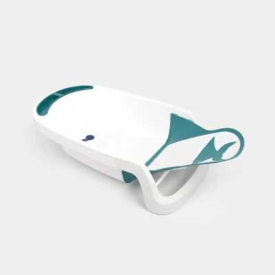 2-in-1 Ergonomic Baby Bath Tub with Reclining Newborn Seat & Built-in Storage Tray (8019)