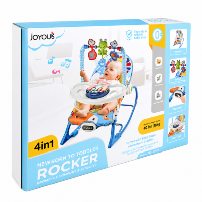 2 4-in-1 Infant to Toddler Baby Rocker with Soothing Vibrations (N-6903/6904)