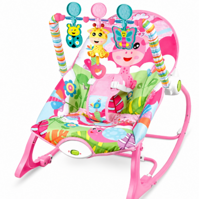 Tiibaby Infant to Toddler Rocker with Soothing Vibrations & Music
