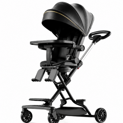 3-in-1 Multifunction Convertible Baby Stroller & High Chair with 360° Rotatable Seat
