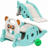 2 3-in-1 Foldable Toddler Rocking Chair with Baby Slide & Basketball Hoop