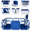 2 Large Safety Baby Playpen with Basketball Hoop & Football Net