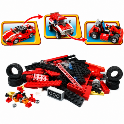 3-in-1 Future Flyer, Space Station & Fighter Jet Building Brick Set (168+ Pcs)