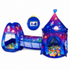 Kids Galaxy Blue Castle Play Tent with Mesh Windows & Carry Bag