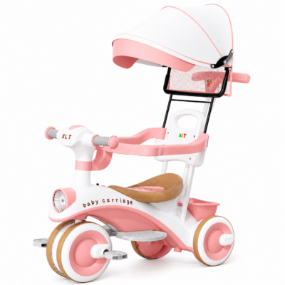 Multifunctional Kids Tricycle with Sun Shade Umbrella & Parent Push Handle