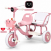 Smile Cruiser 2-Seater Kids Tricycle with Lights, Sound & Toy Basket