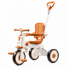 Luxury 3-in-1 Kids Tricycle with Steering Push Handle, Guard Rail & High Backrest