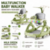3-in-1 Multifunctional Baby Walker with Light-Up Music Tray, Canopy & Push Handle (888)