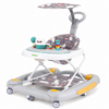 2 2-in-1 Foldable Baby Walker & Swing with Shade Umbrella & Parent Push Handle
