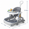 4-in-1 Pilot Sit-to-Stand Baby Walker with Speed Control Wheels & Musical Activity Tray
