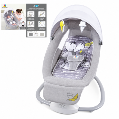 Mastela 3-in-1 Deluxe Multi-Functional Baby Bassinet & Electric Rocking Chair (8207)