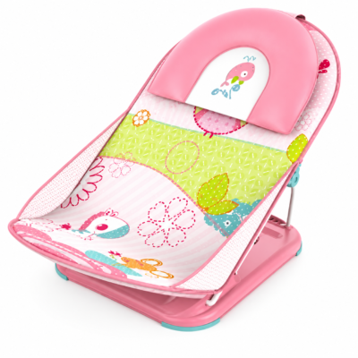 Mastela Deluxe Baby Bather - Portable Fold-Flat Infant Bath Sling Support for Sink & Tub (7165)