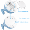 Automatic Induction Whale Spray Bath Toy with Flashing Colorful LED Lights (6677)