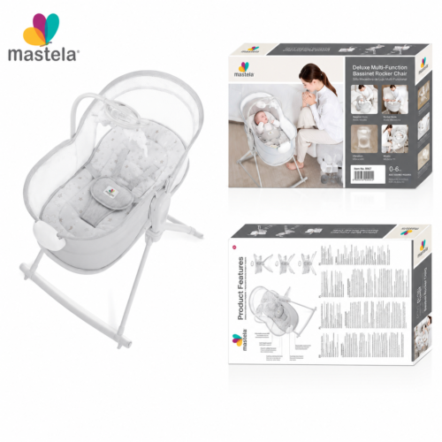 3 Mastela Orbelle Multi-Role Cradle Portable Infant Bassinet & Rocking Seat (8961)