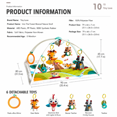 Tiny Love Into The Forest Gymini Deluxe Activity Mat (12051)