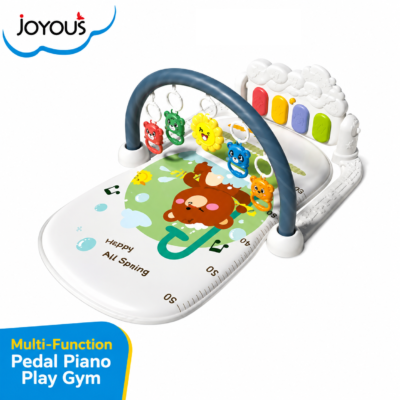 3 Joyous Baby Kick & Play Musical Pedal Piano Play Gym Mat with Hanging Rattles (JY-11)
