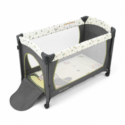 Kids Guard Portable Baby Travel Cot & Playpen with Mosquito Net Canopy & Music Toy Mobile (504)