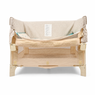 3 Co-Sleeper Bassinet with Gingham Liner and Mattress (8111-BS)
