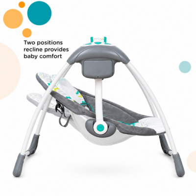Mastela Deluxe Portable Baby Swing with Music, Timer & Toy Bar
