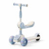 3 2-in-1 Kids Kick Scooter with Foldable Seat, Flashing LED Wheels & Music (ARJ-628)
