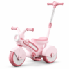 3 Convertible Toddler Tricycle Ride-On with Adjustable Push Handle & Quiet Wide Wheels (1667)