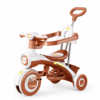 3 Convertible Toddler Push Trike with Adjustable Volume Music, Light & High Load Frame (T21)