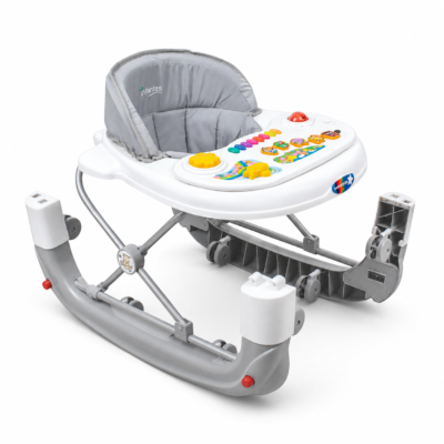 3 Infantes 2-in-1 Baby Walker & Rocker with Musical Activity Keyboard Tray (1079)