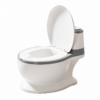 Realistic Toddler Potty Training Toilet with Flushing Sound & Soft Cushion