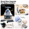 Astronaut-Themed Ride-On Swing Car with LED Flashing Wheels