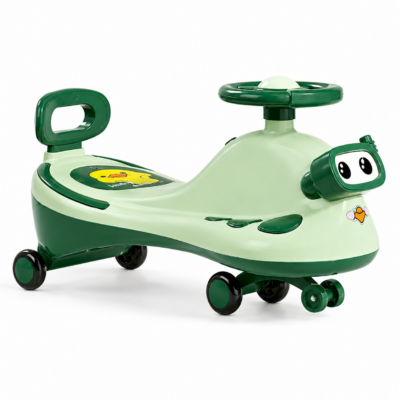 Diving Fish Swing Car – Wiggle Ride-On Toy with LED Flashing Wheels
