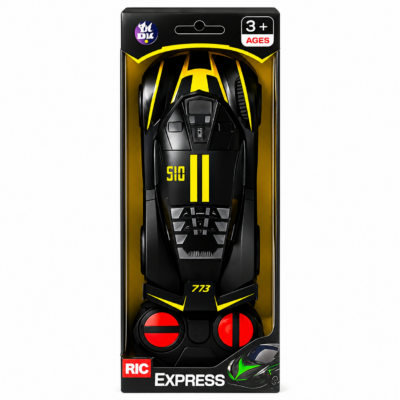 High-Speed RC Racing Car – Black & Yellow Edition