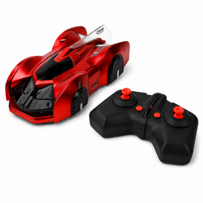 Remote Control Wall Climbing Car with LED Lights & Dual Drive Modes