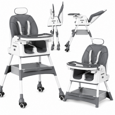 Multi-Positional Convertible Baby Highchair with Recline & Storage