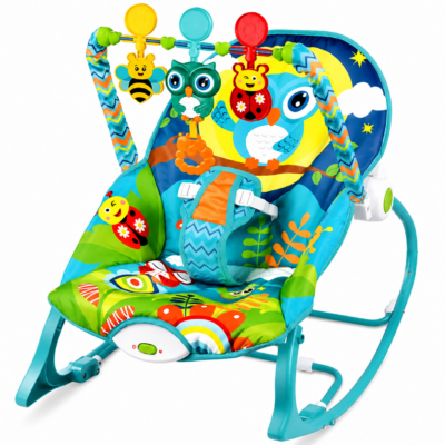 Tiibaby Infant to Toddler Rocker with Soothing Vibrations & Music