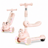 3-in-1 Foldable Kids Scooter with Adjustable Seat & Flashing LED Wheels
