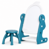 Children's Dust-Free Magnetic Drawing Board Easel with Table & Chair Set